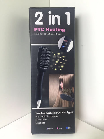 Ionic Hair Straightener Brush 2x1 - hassanzahoui92